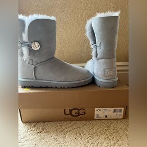 Ugg Bailey Button Bling Boot Baby Blue